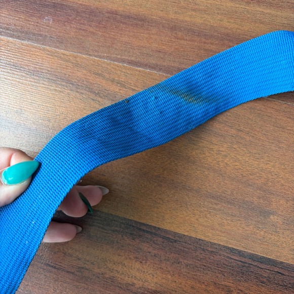 Grey Goose Wicker Picnic Basket Carrier Bag Blue‎ Strap Handle - Picture 7 of 9